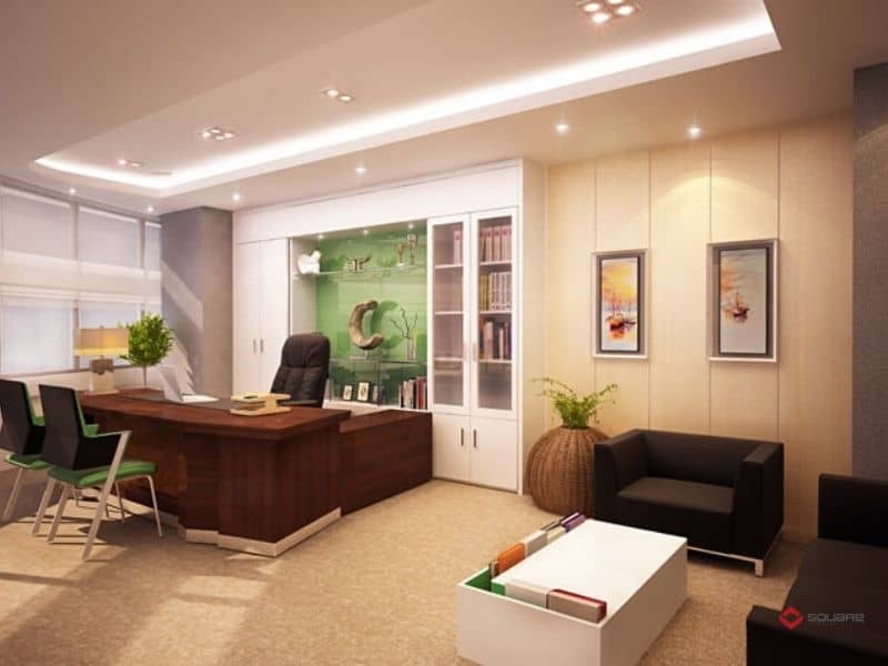 Trang trí nội thất văn phòng làm việc hiện đại