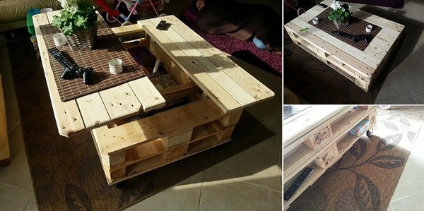 Bàn gỗ đa năng có hộc lưu trữ tiện lợi